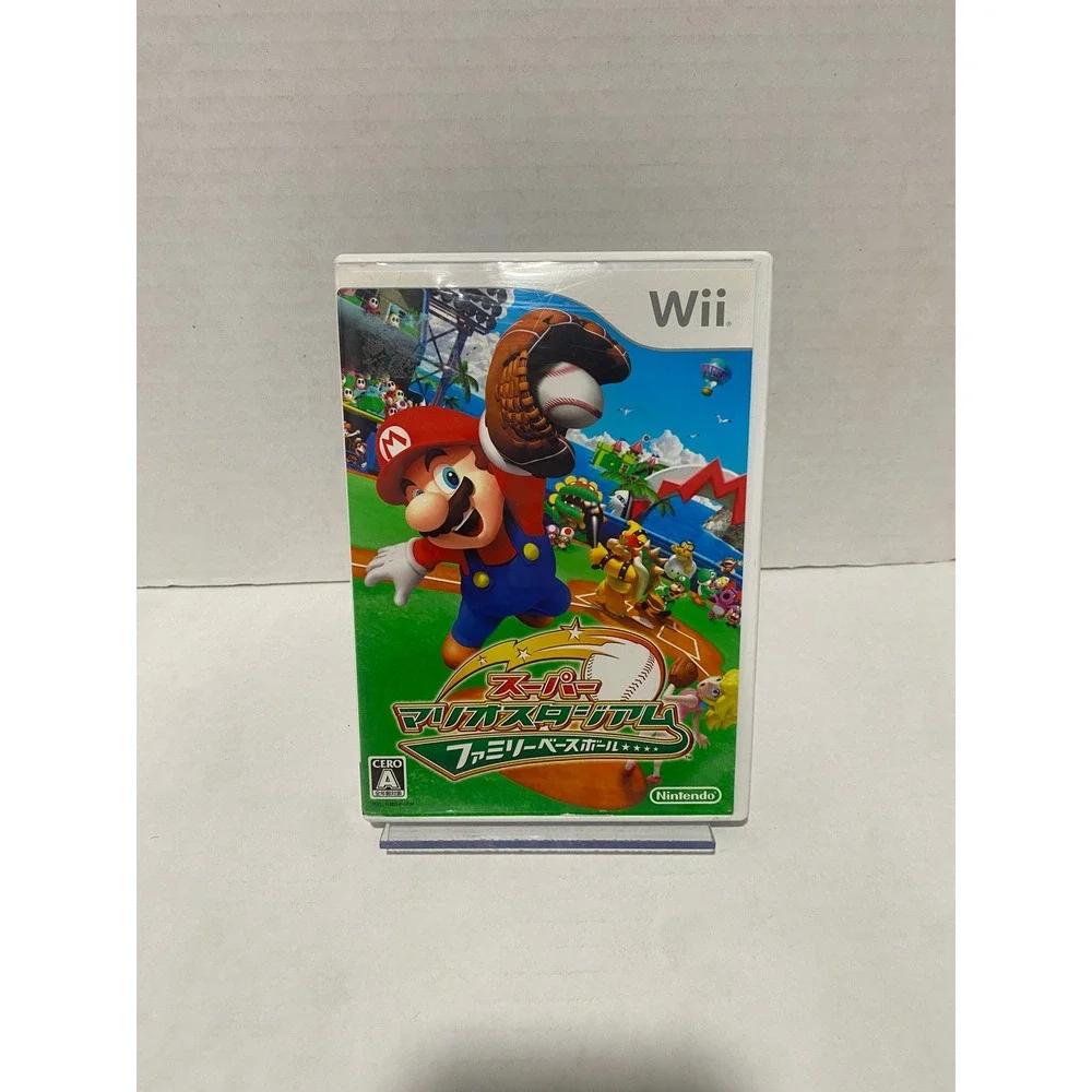 Nintendo Super Mario Stadium Family Baseball Wii NTSC-J Japan Import Excellent